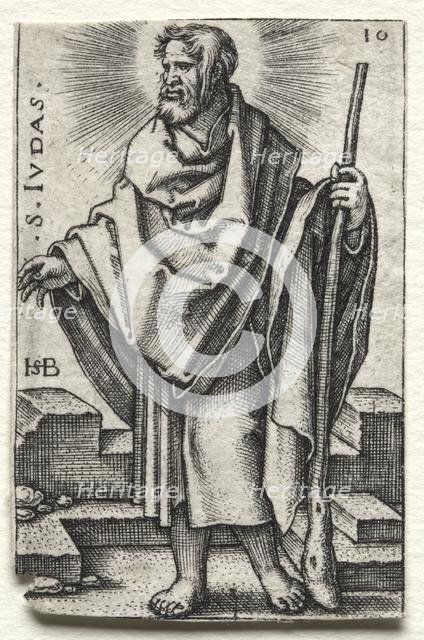 St. Judas, 1545-1546. Creator: Hans Sebald Beham (German, 1500-1550).