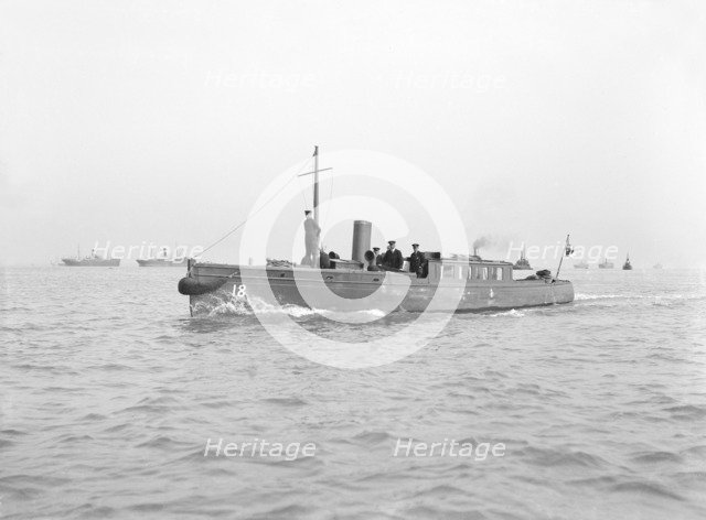 Patrol Boat No.18 under way, 1914. Creator: Kirk & Sons of Cowes.