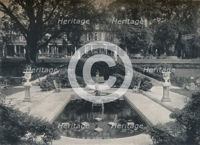 'Lily Basin and West Front; The Hill, Hampstead Heath', c1900. Creator: Unknown.