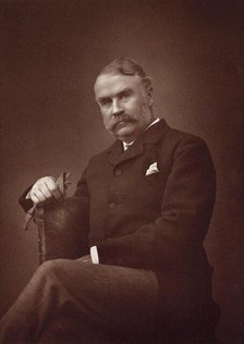 Portrait of Sir William Schwenck Gilbert (1836-1911). Creator: Barraud, Herbert Rose (1845-1896).