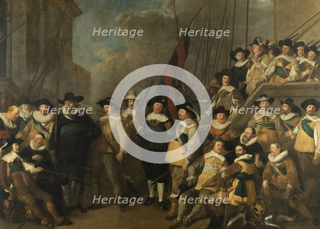 Officers and other Marksmen of the V District in Amsterdam Led by Captain Cornelis de Graeff and Lie