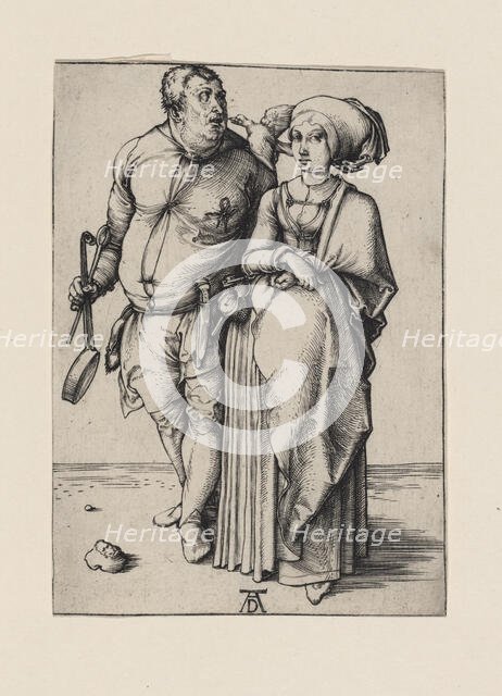 The cook and his wife, c.1496. Creator: Dürer, Albrecht (1471-1528).