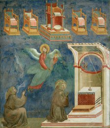 Vision of the Thrones (from Legend of Saint Francis), 1295-1300. Creator: Giotto di Bondone (1266-1377).