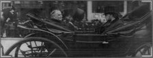 President McKinley riding in the procession, accompanied by Senator Hanna...c1901. Creator: Frederick Palmer.