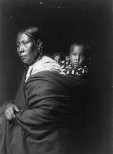 Mother and child-Ogalala, c1905. Creator: Edward Sheriff Curtis.