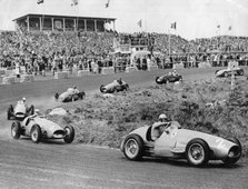 1953 Dutch Grand Prix, Ascari leads in Ferrari. Creator: Unknown.