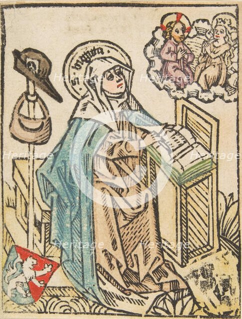 St. Bridget (Schr. 1307a), 15th century., 15th century. Creator: Anon.