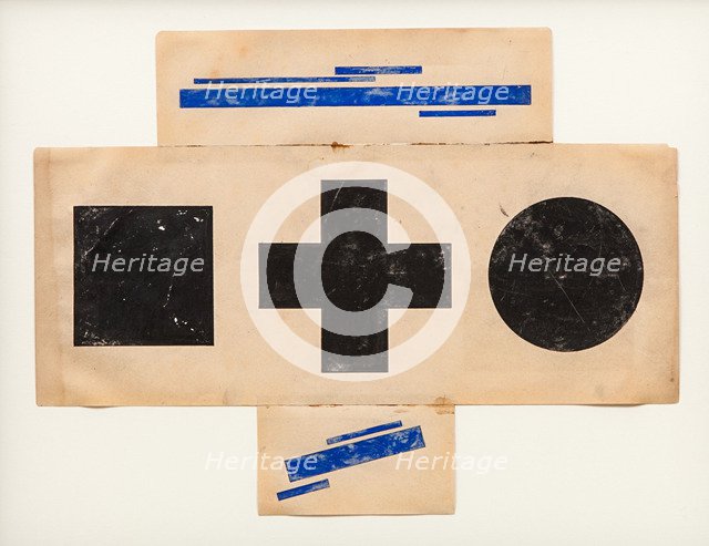 Suprematist Pattern, ca 1921. Artist: Chashnik, Ilya Grigoryevich (1902-1929)