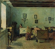 Old People's Home in Pezinok, around 1908. Creator: Gustav Mally.