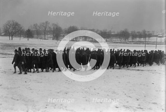 Camp Meade, Maryland - Winter Views, 1917. Creator: Harris & Ewing.