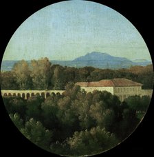 Roman landscape with acuaduct of the Villa Borghese, 1807. Creator: Ingres, Jean Auguste Dominique (1780-1867).