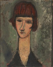 Portrait of a Woman, c. 1917/19. Creator: Amadeo Modigliani.