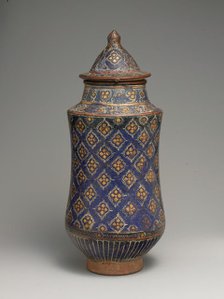 Covered Jar (Albarello), Iran, second half 13th-14th century. Creator: Unknown.