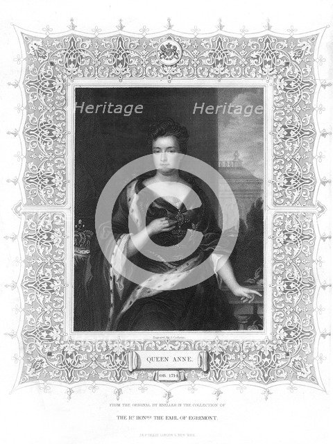 Anne, Queen of Great Britain, (19th century).Artist: J Cochran