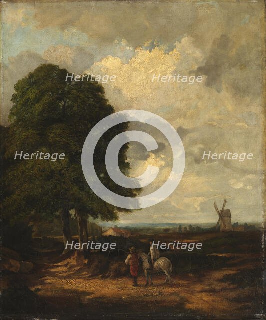 Spring Plowing near East Burgholt, 19th century. Creator: Unknown.