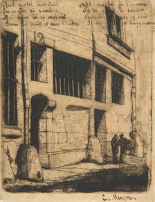 Rue des Mauvais Garçons, Paris, 1854. Creator: Charles Meryon.