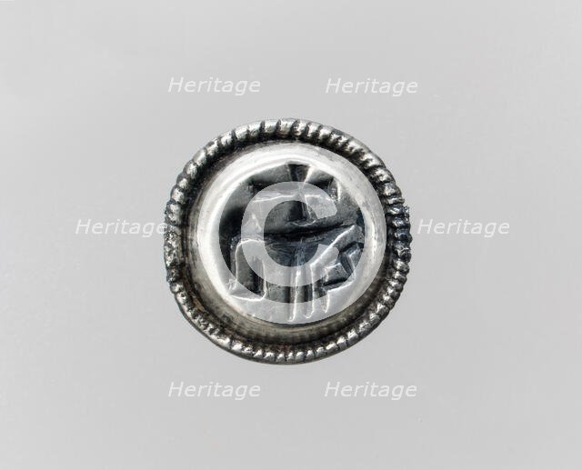 Top of a Signet Ring, Frankish, 7th century. Creator: Unknown.
