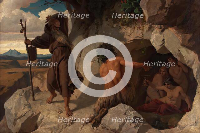 Temptation of Saint Anthony, 1864. Creator: Karl Schonbrunner.