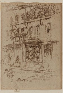 Petite Rue au Beurre, Brussels, 1887. Creator: James Abbott McNeill Whistler.