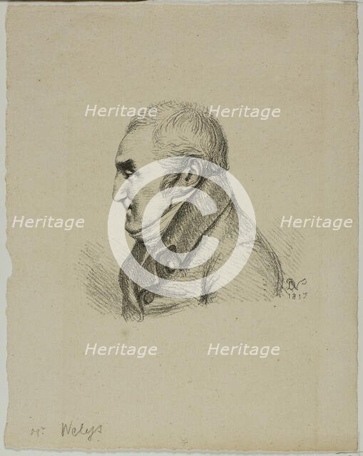 Portrait of Monsieur Nelys in Profile, 1817. Creator: Vivant Denon.