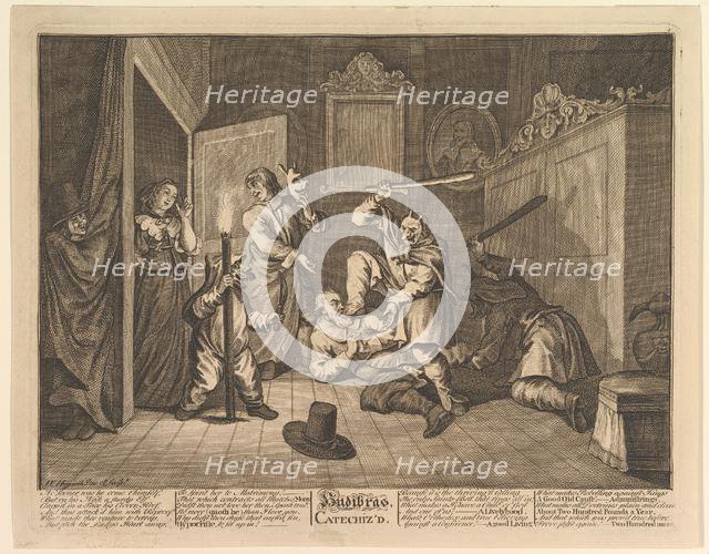 Hudibras Catechized (Twelve Large Illustrations for Samuel Butler's Hudibras, Plate 9), 1725-68. Creator: William Hogarth.