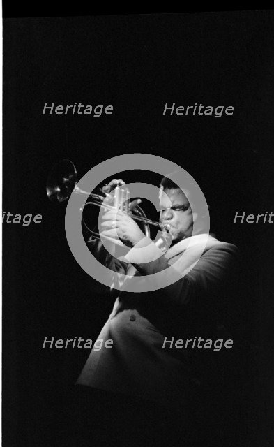 Freddie Hubbard,  Ronnie Scott's, Soho, London, 1981.   Artist: Brian O'Connor.