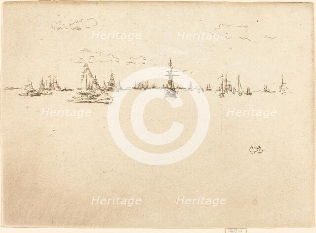 The Turret-Ship, 1887. Creator: James Abbott McNeill Whistler.