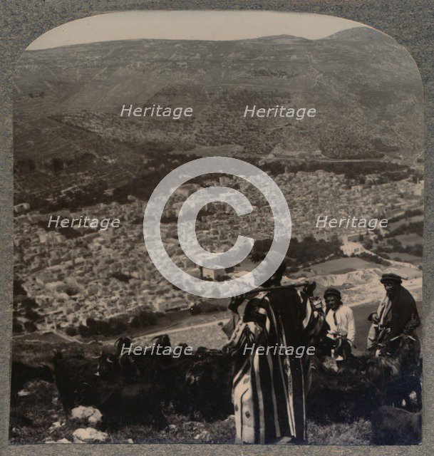 'View of Nablus', c1900. Artist: Unknown.