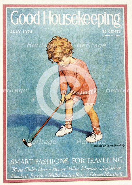 Cover of Good Housekeeping magazine, American, July 1928. Artist: Unknown