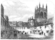 Views of Merton College, Oxford: the undergraduates' quadrangle, 1864. Creator: Mason Jackson.