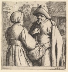 Conversation in the Street, 1610-85. Creator: Adriaen van Ostade.