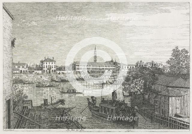 Views: The Harbor at Dolo, 1735-1746. Creator: Antonio Canaletto (Italian, 1697-1768).