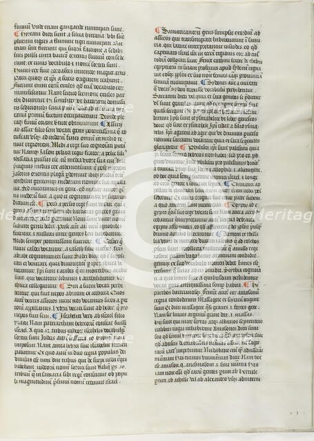 Folio Seventeen from Burchard of Sion's De locis ac mirabilibus mundi, or an Illuminate..., c. 1460. Creator: Burchard of Mount Sion.