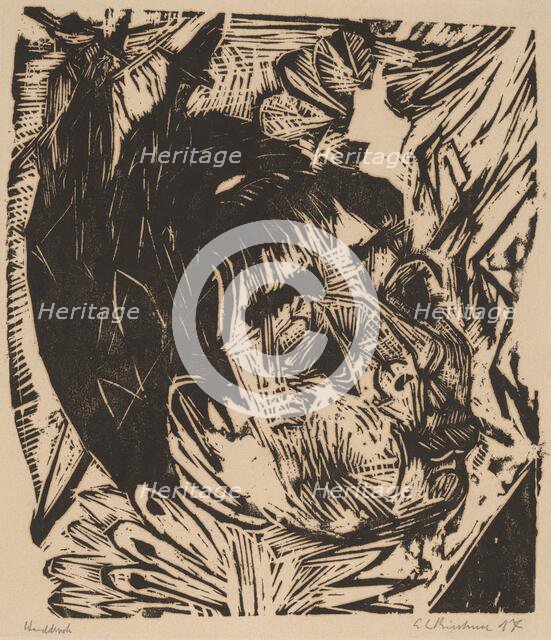 Wife of Professor Schaxel, 1917-1918. Creator: Ernst Kirchner.