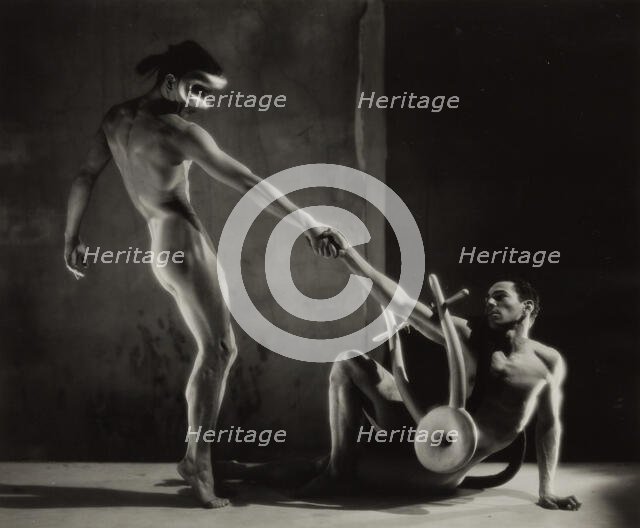 Ballet Orpheus with Noguchi Sculpture, between 1948 and 1955. Creator: George Platt Lynes.