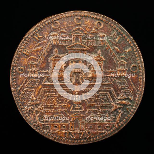 Villa at Gericomio [reverse], 1579. Creator: Federico Cocciola.