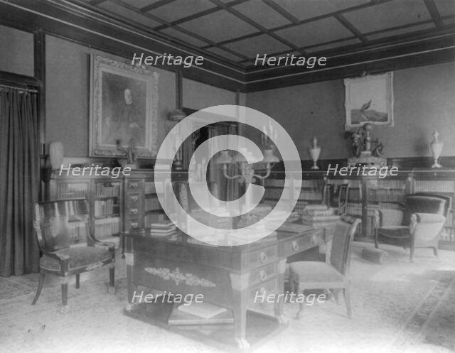 Office in Senator Philander Knox house, Washington, D.C., between 1890 and 1950. Creator: Frances Benjamin Johnston.