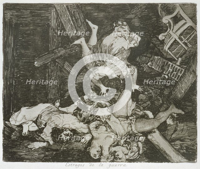 The Disasters of War, a series of etchings by Francisco de Goya (1746-1828), plate 30: 'Estragos …