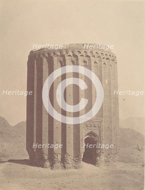 [RAYY, Tower of Toghrul, 1139.], 1840s-60s. Creator: Possibly by Luigi Pesce.