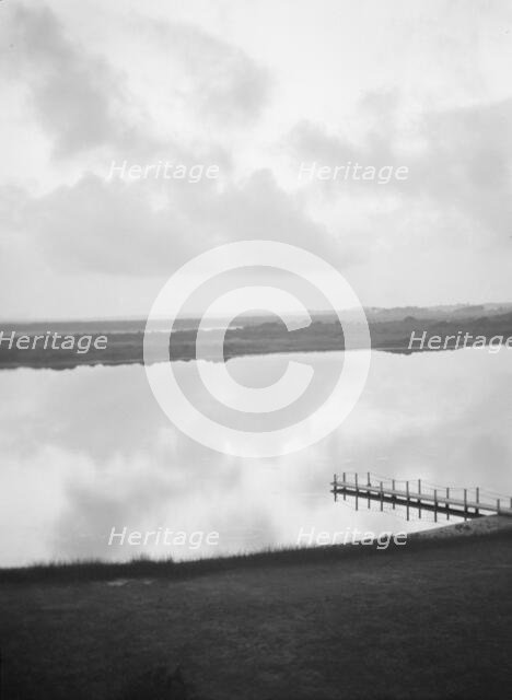 Water scene from the grounds of "The Shallows," property of Lucien Hamilton Tyng, Southampton, Long  Creator: Arnold Genthe.
