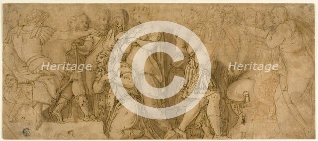 Family of Darius before Alexander; Prisoners before a Senator, n.d. Creator: Unknown.