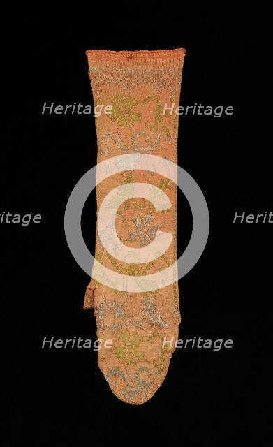 Mitts, European, late 17th century. Creator: Unknown.