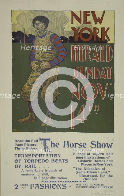 New York herald. Sunday Nov 14th, c1893 - 1897. Creator: Unknown.