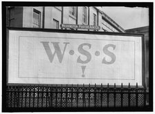 W.S.S. Poster, between 1916 and 1918. Creator: Harris & Ewing.