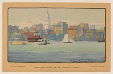 New York from the 34th Street Ferry, 1914. Creator: Rachael Robinson Elmer.