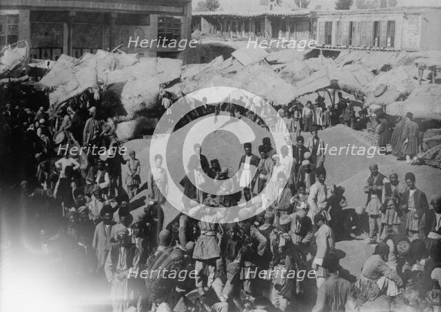 Grain Market, Ourmiah, Persia, 1911. Creator: Bain News Service.
