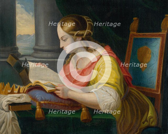 Seated Saint Catherine Studying, 1770-1800. Creator: Unknown.
