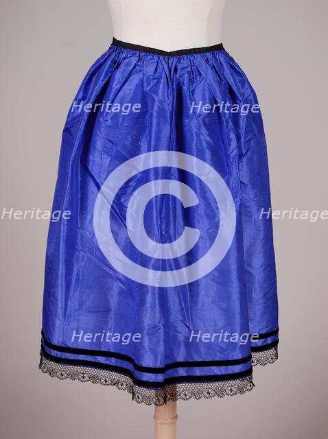 Afternoon apron, American, ca. 1865. Creator: Unknown.