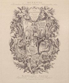 Advertisement for Memento, Inventions Exhibition, South Kensington, 1885, ca. 1885. Creator: Francesco Bartolozzi.