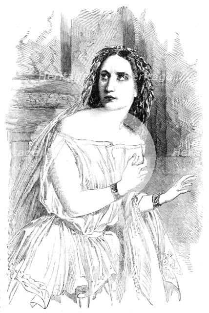 Madame Ristori, at the Lyceum Theatre, 1856.  Creator: Unknown.